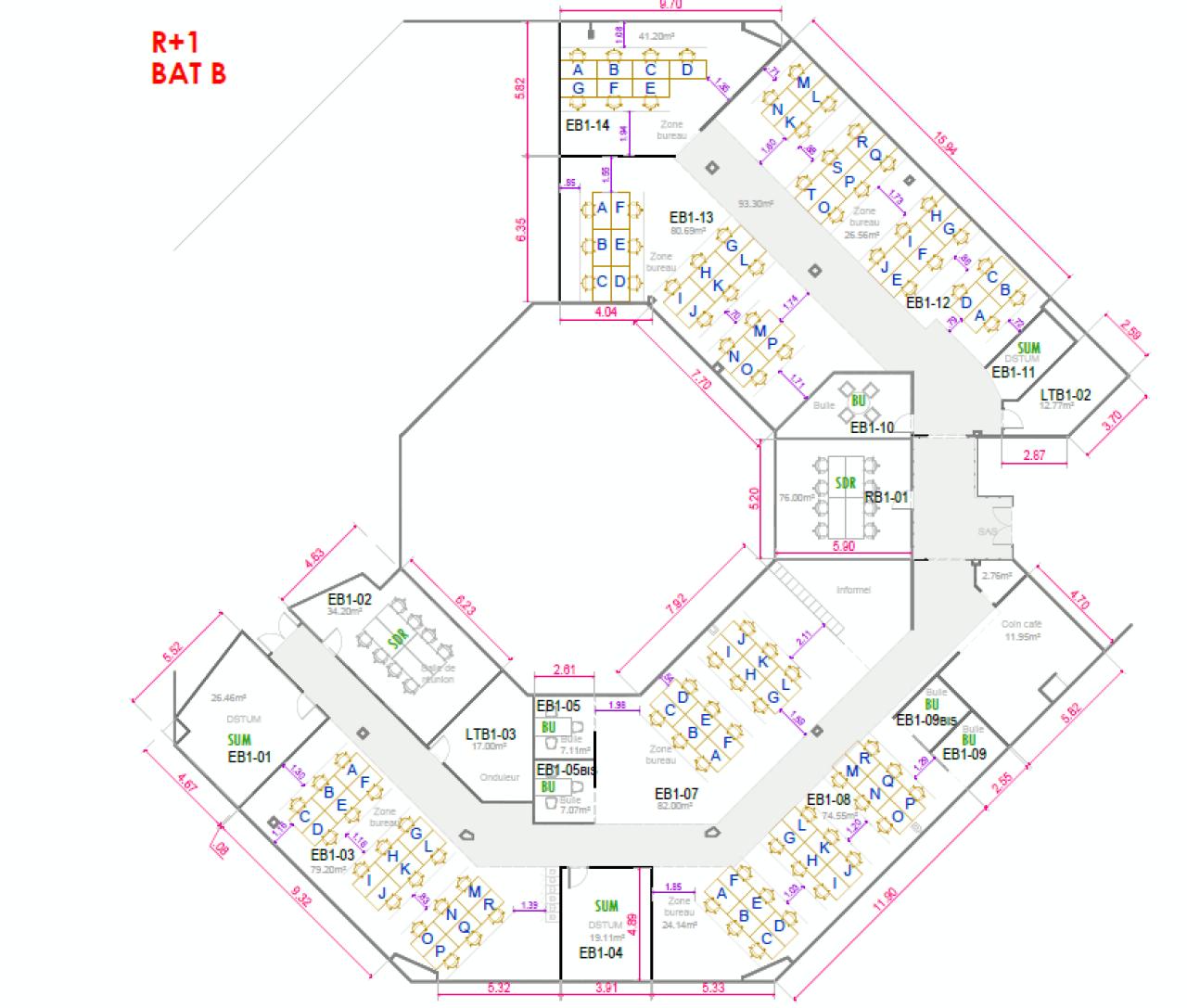 Bureau Toulouse 2412m² Location bureau Toulouse Haute-Garonne OLBUR2315635 30